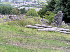 
Trostre Pit reservoir buildings, Blaina, August 2010